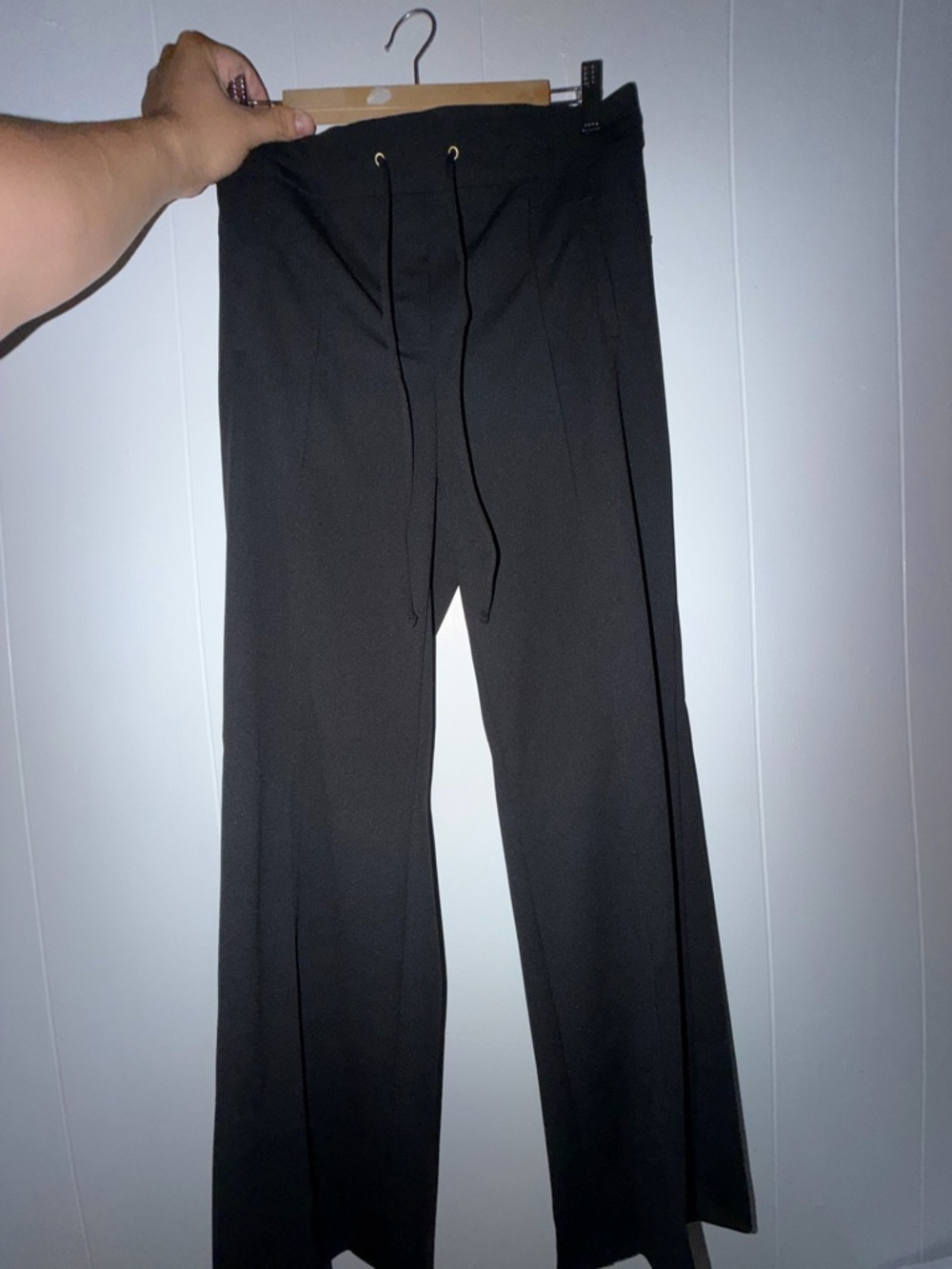 Black Drawstring Trousers - Picture 4 of 5